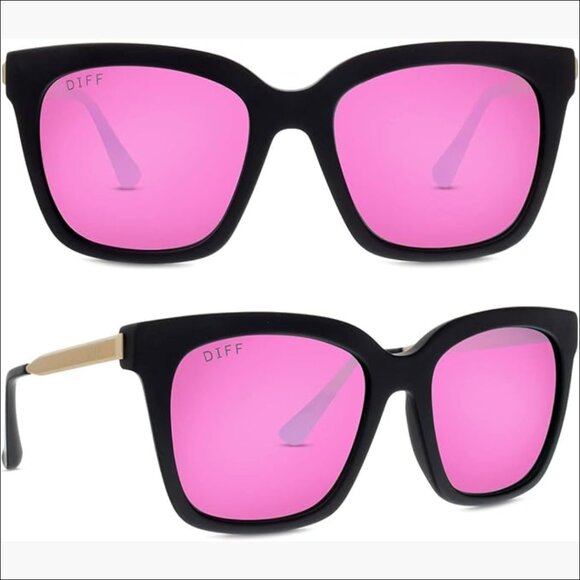 Oversized Square Sunglasses, UV400 Polarized Protection, Matte Black Frame main image 6